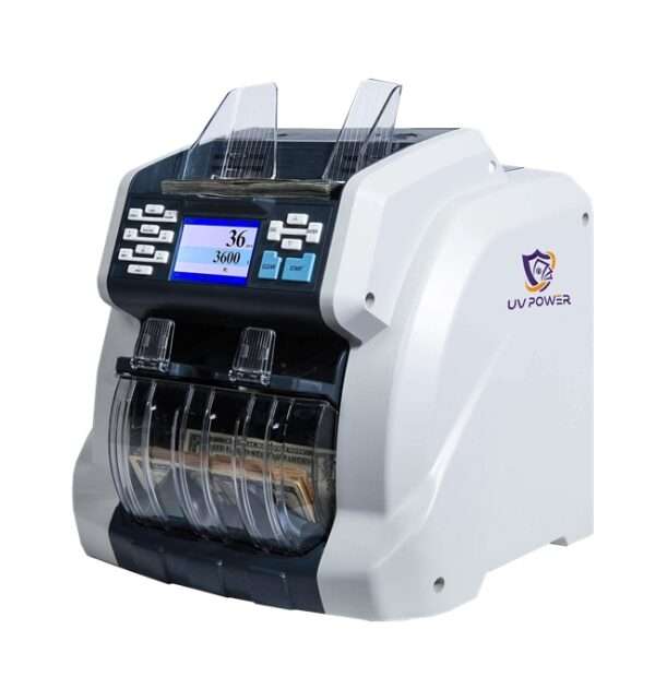 UV Power U-P2000 مكينة عد وجمع وكشف النقود (درجين)